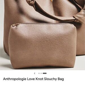 The Love Knot Slouchy Bag Anthropologie Cream Shoulder Bag